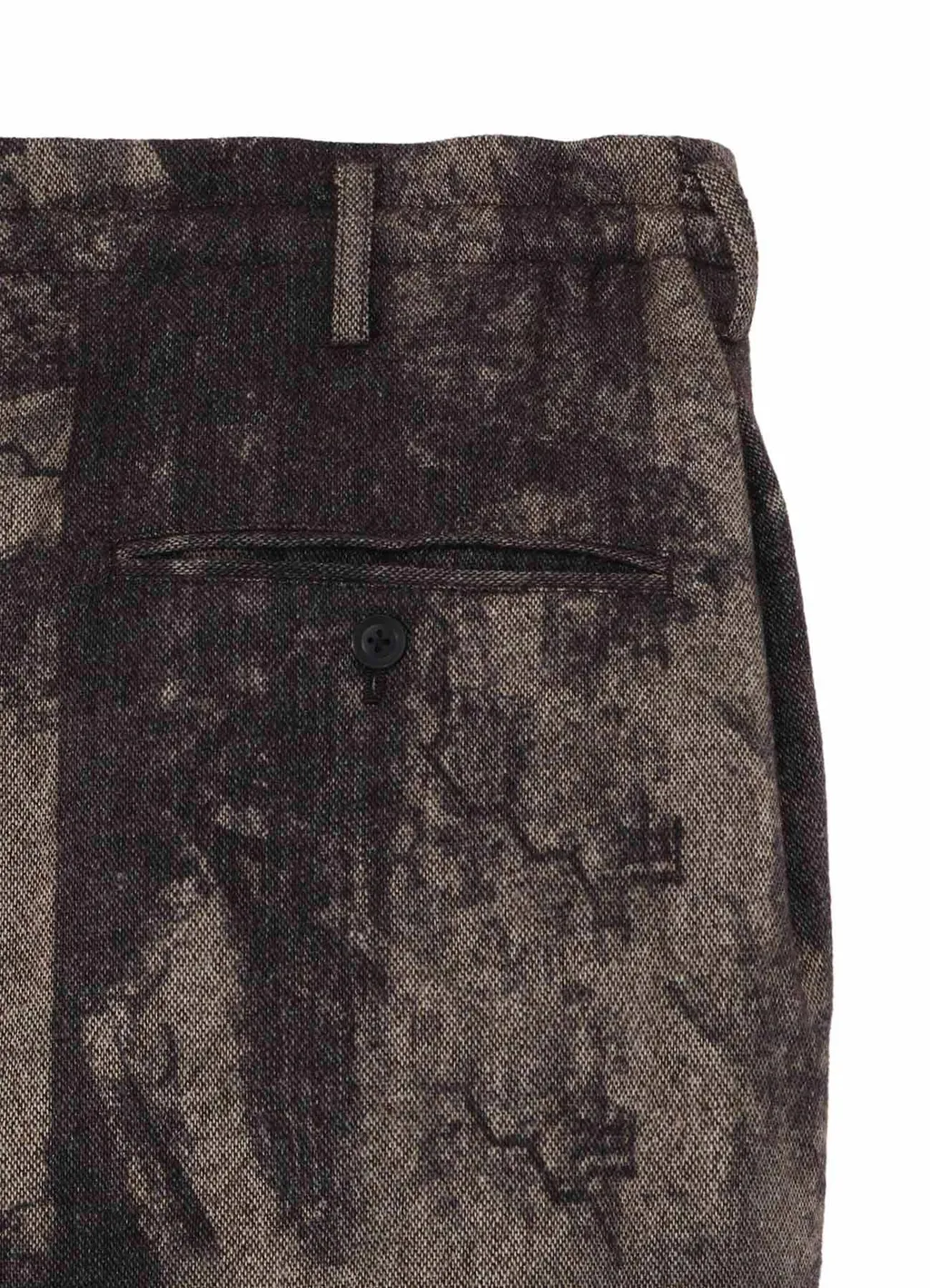 Collage Printed Herringbone Pants