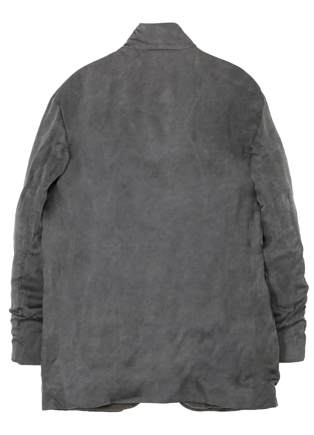 Silk Linen Inked Horizontal Padded Stand Jacket