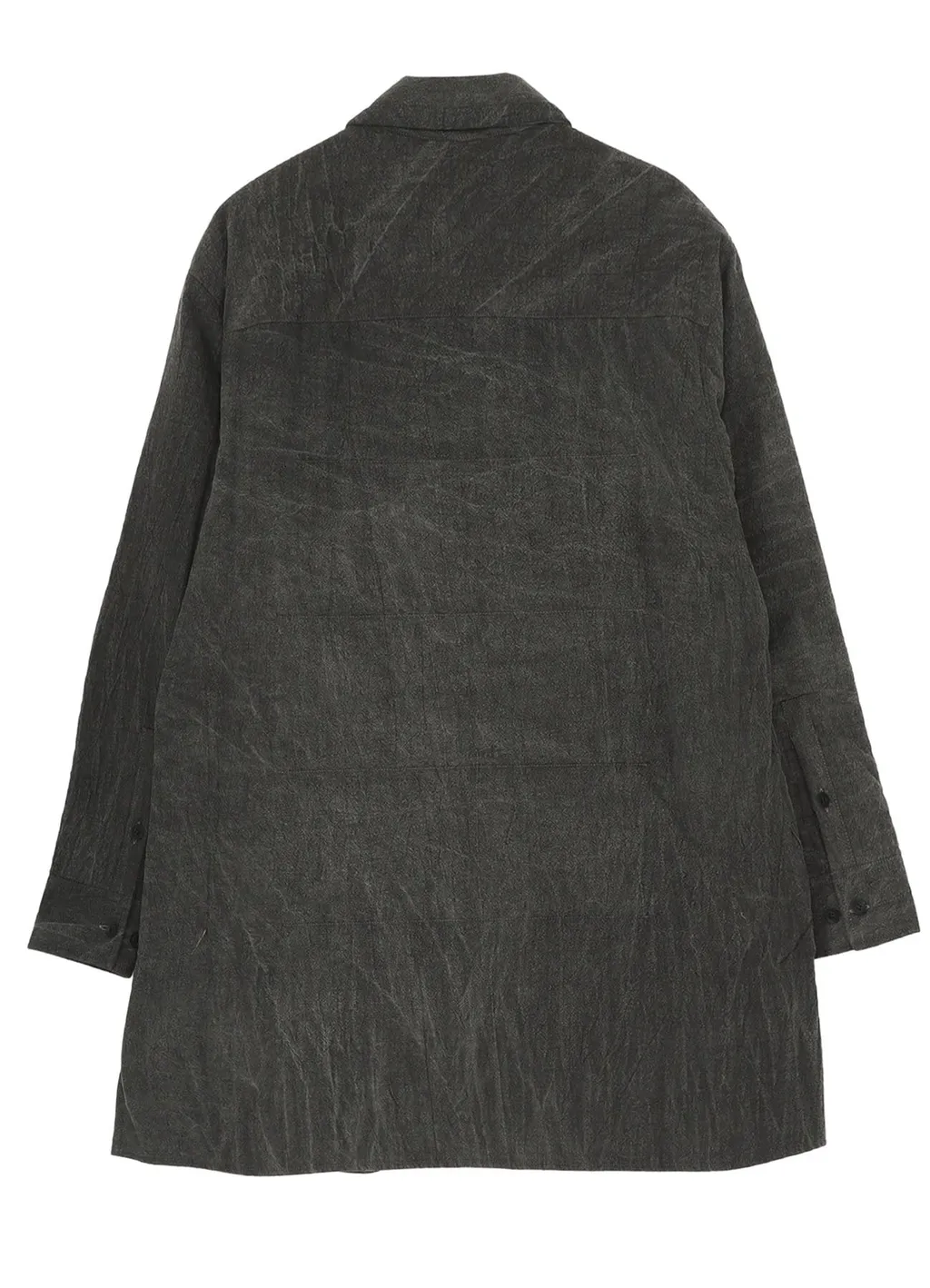 Linen/Cotton Sheeting Gusset Collar Padded Blouse