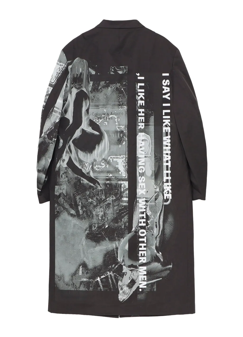 Nude And Button Printed Reversible Jacket