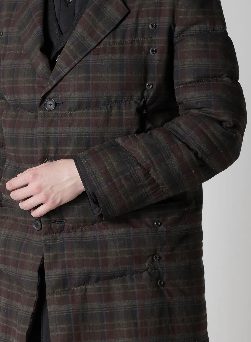 Madras Ink 3 Buttons Diagonal Padded Jacket