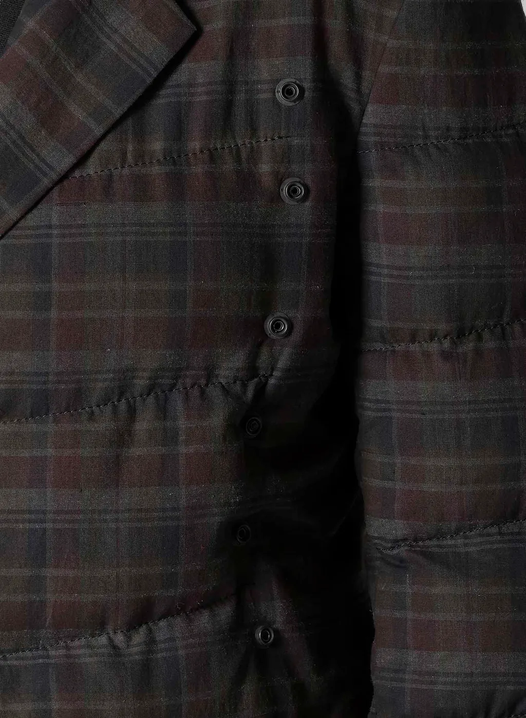 Madras Ink 3 Buttons Diagonal Padded Jacket