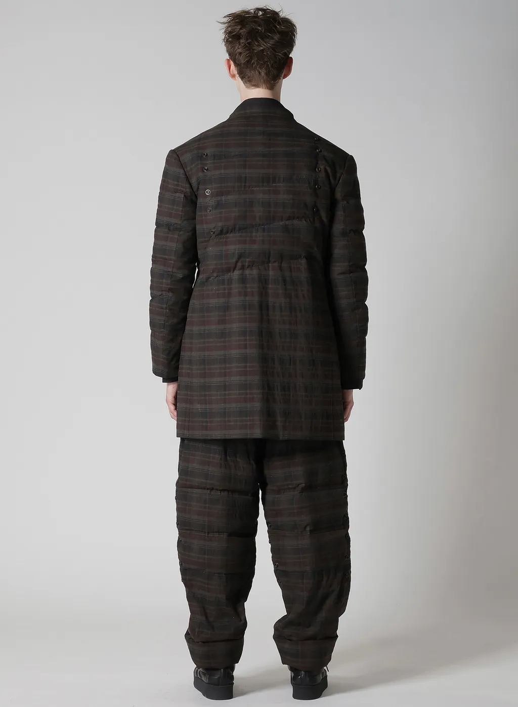 Madras Ink 3 Buttons Diagonal Padded Jacket