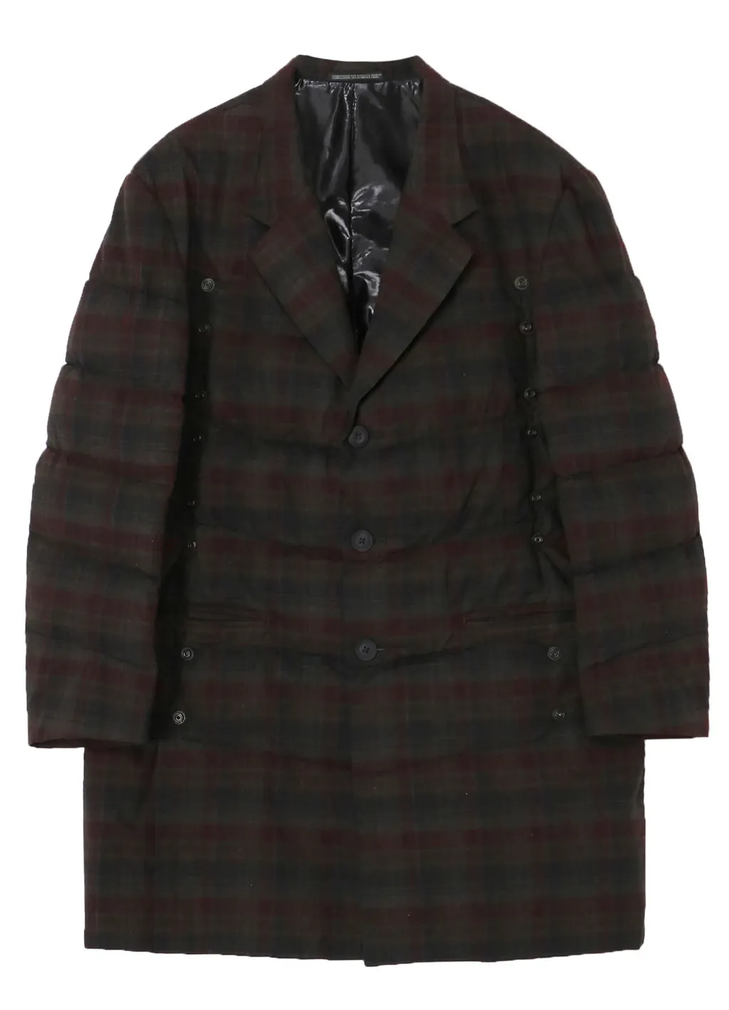 Madras Ink 3 Buttons Diagonal Padded Jacket