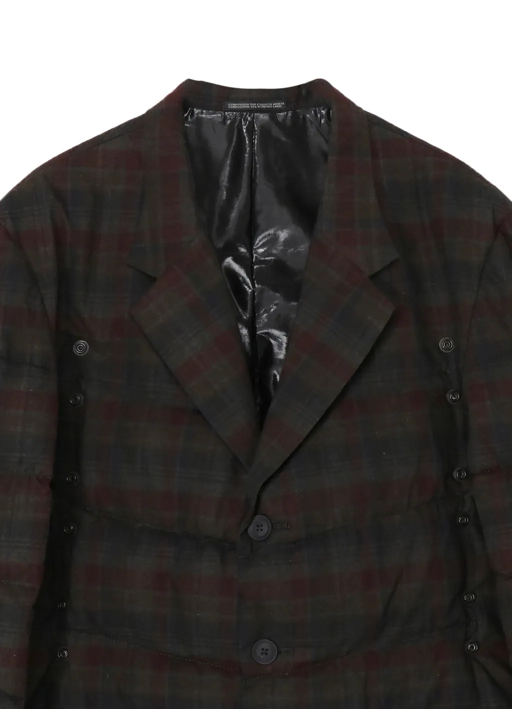 Madras Ink 3 Buttons Diagonal Padded Jacket