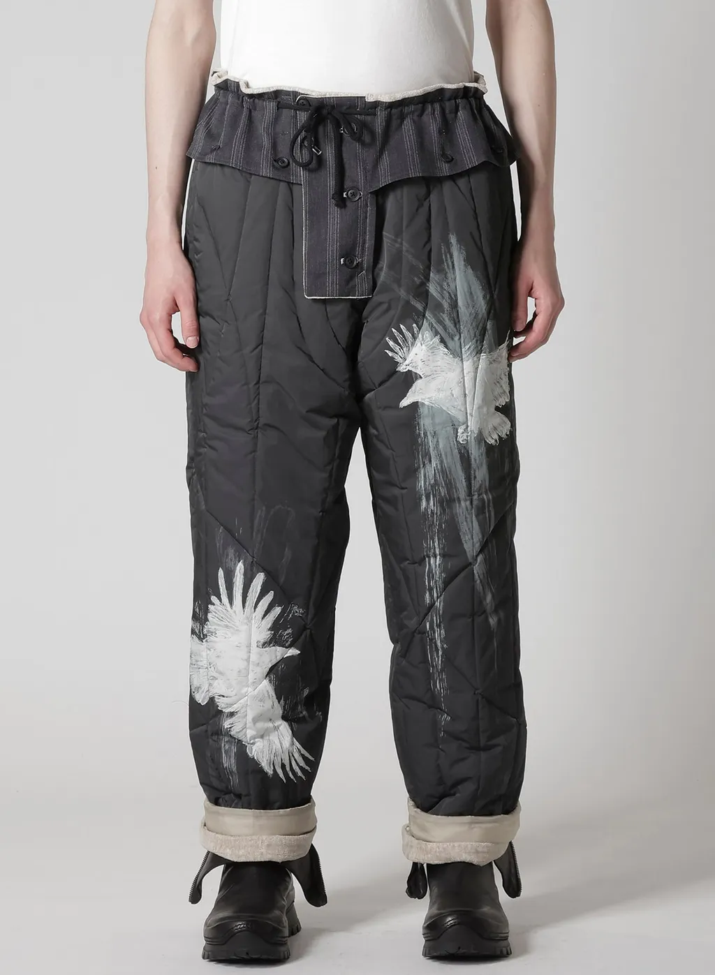 Raw Linen Velvet One Side Pocket Pants With Liner