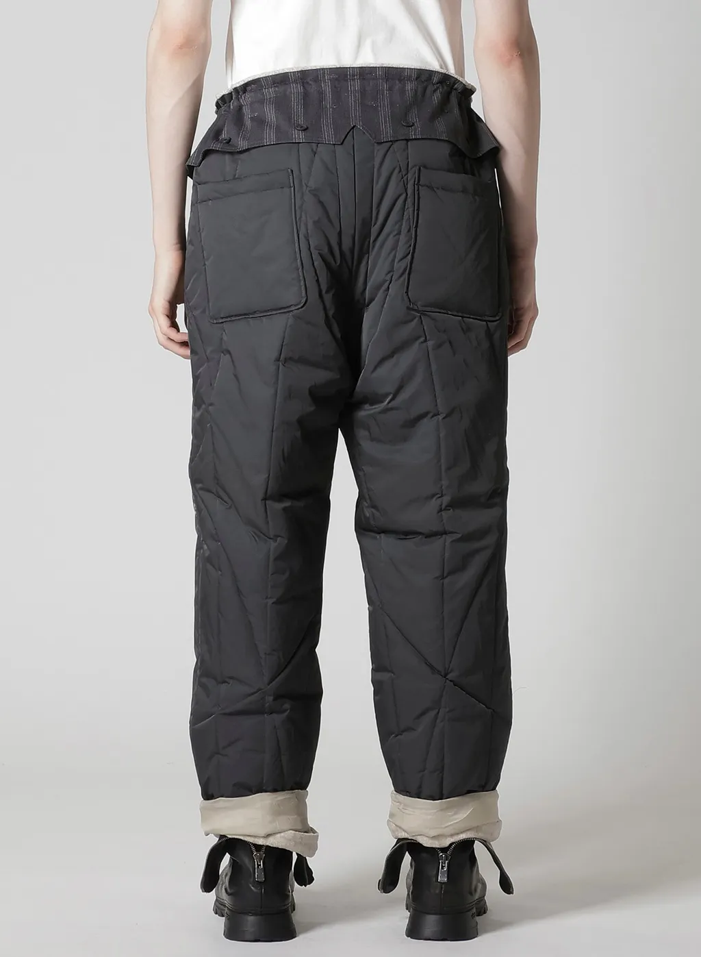 Raw Linen Velvet One Side Pocket Pants With Liner