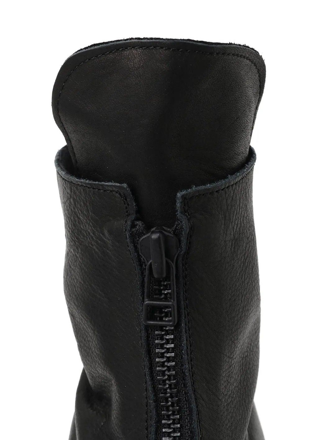 Oil Soft Leather Front Fastener Boots