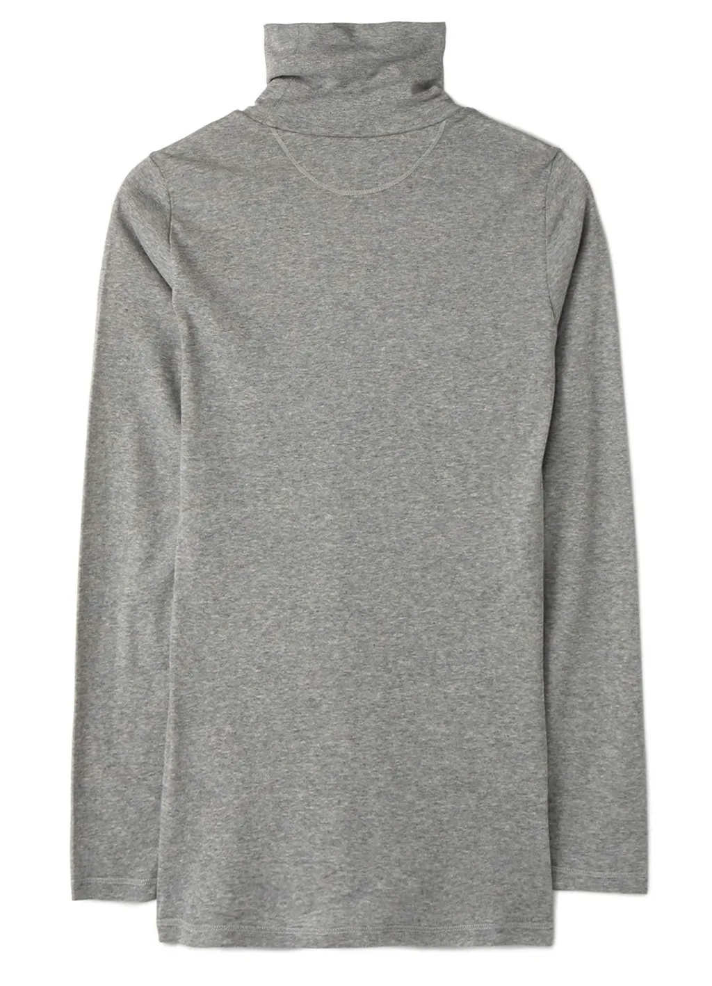 60/- Cotton Soft Rib Jersey High Neck Long Sleeve Shirt