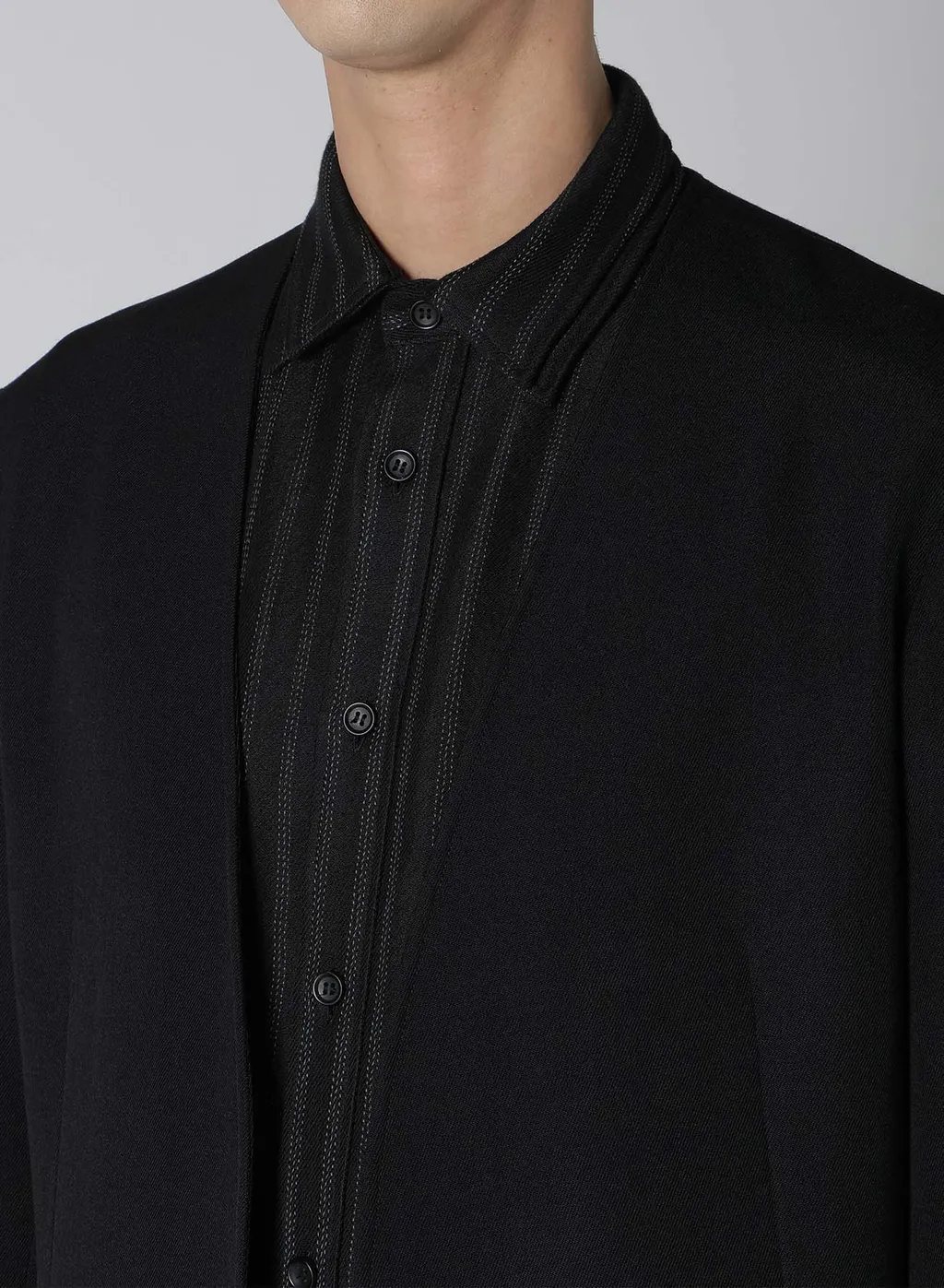 Army Gabardine No Collar Jacket