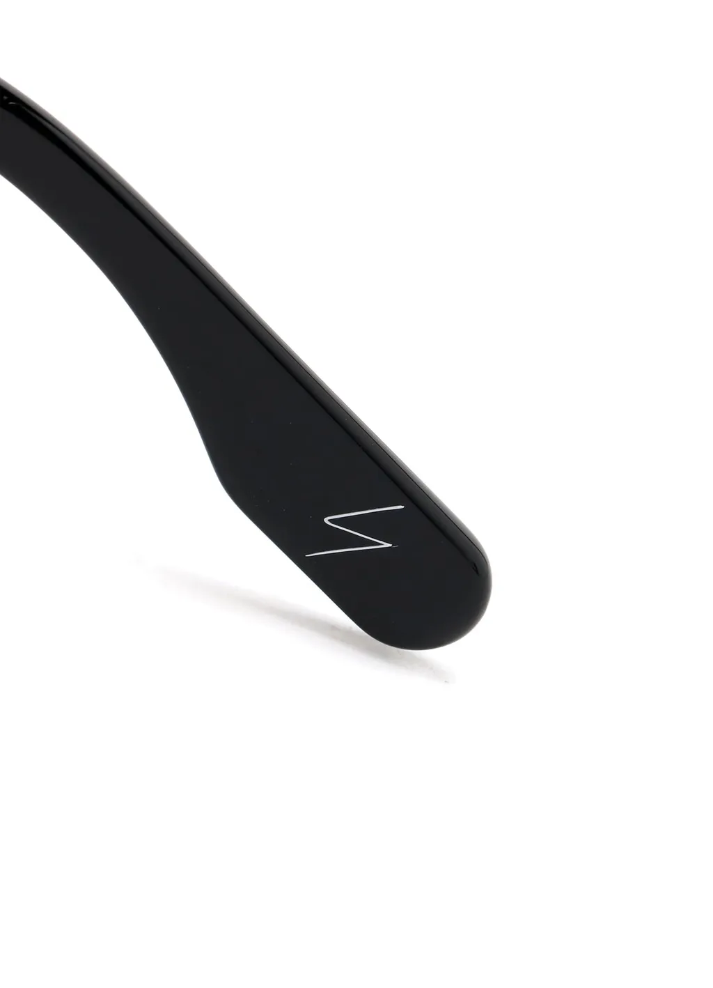 Black Acetate Curve Sunglasses