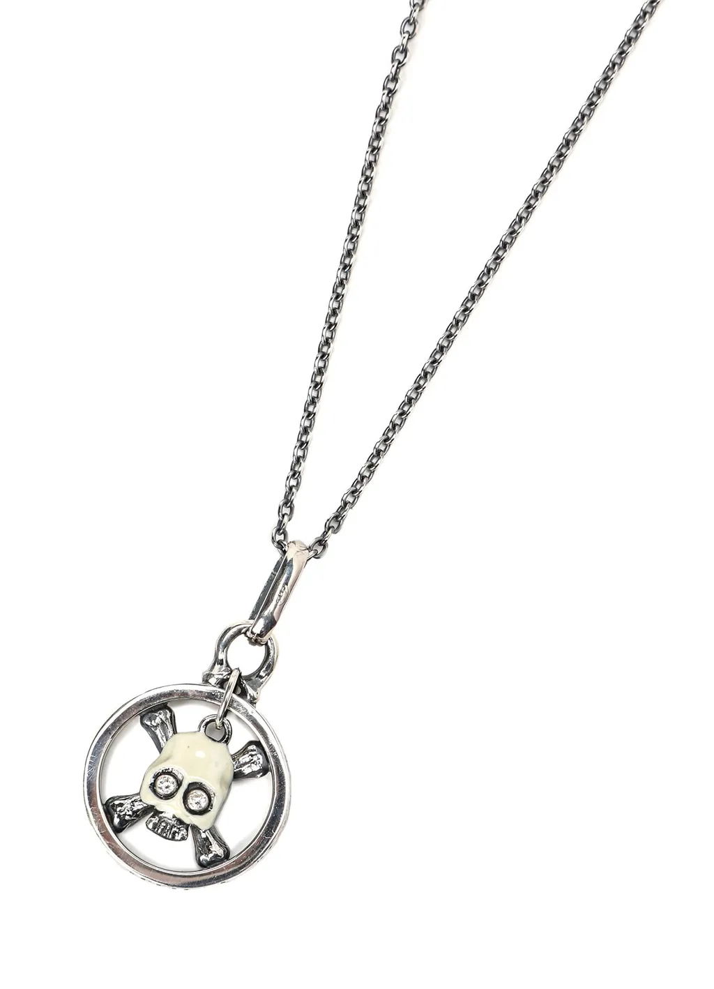 Sv950 Skull Ringcross Pendant