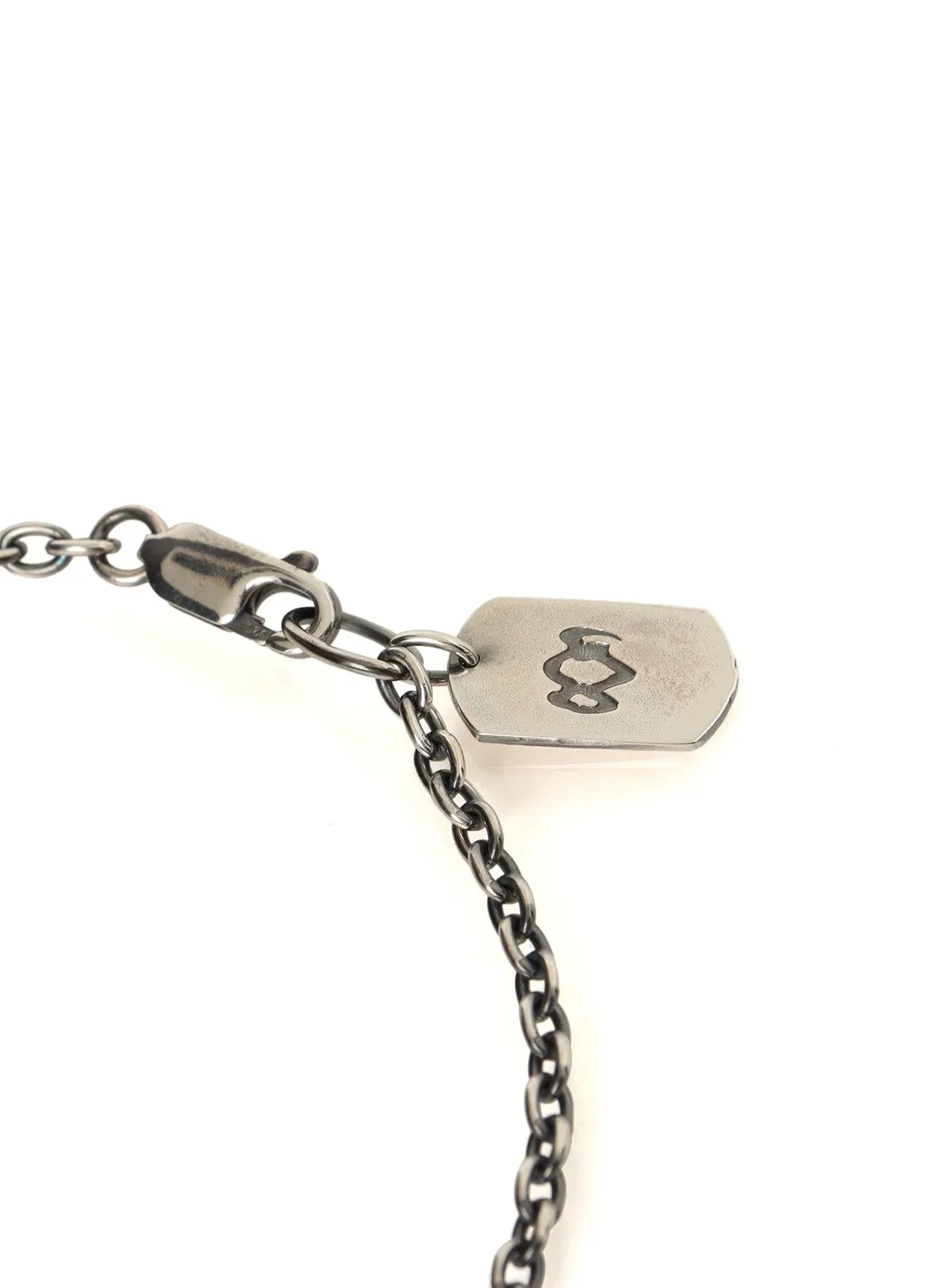 Silver950 Yy Oval Scull Dagger Pendant