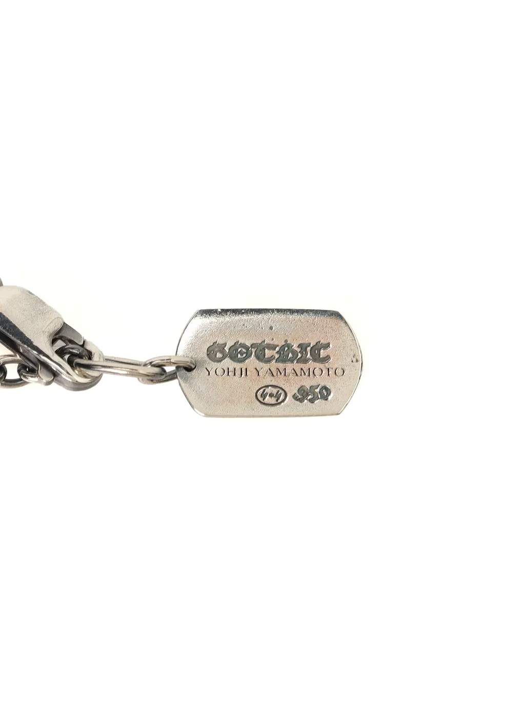 Silver950 Yy Oval Scull Dagger Pendant