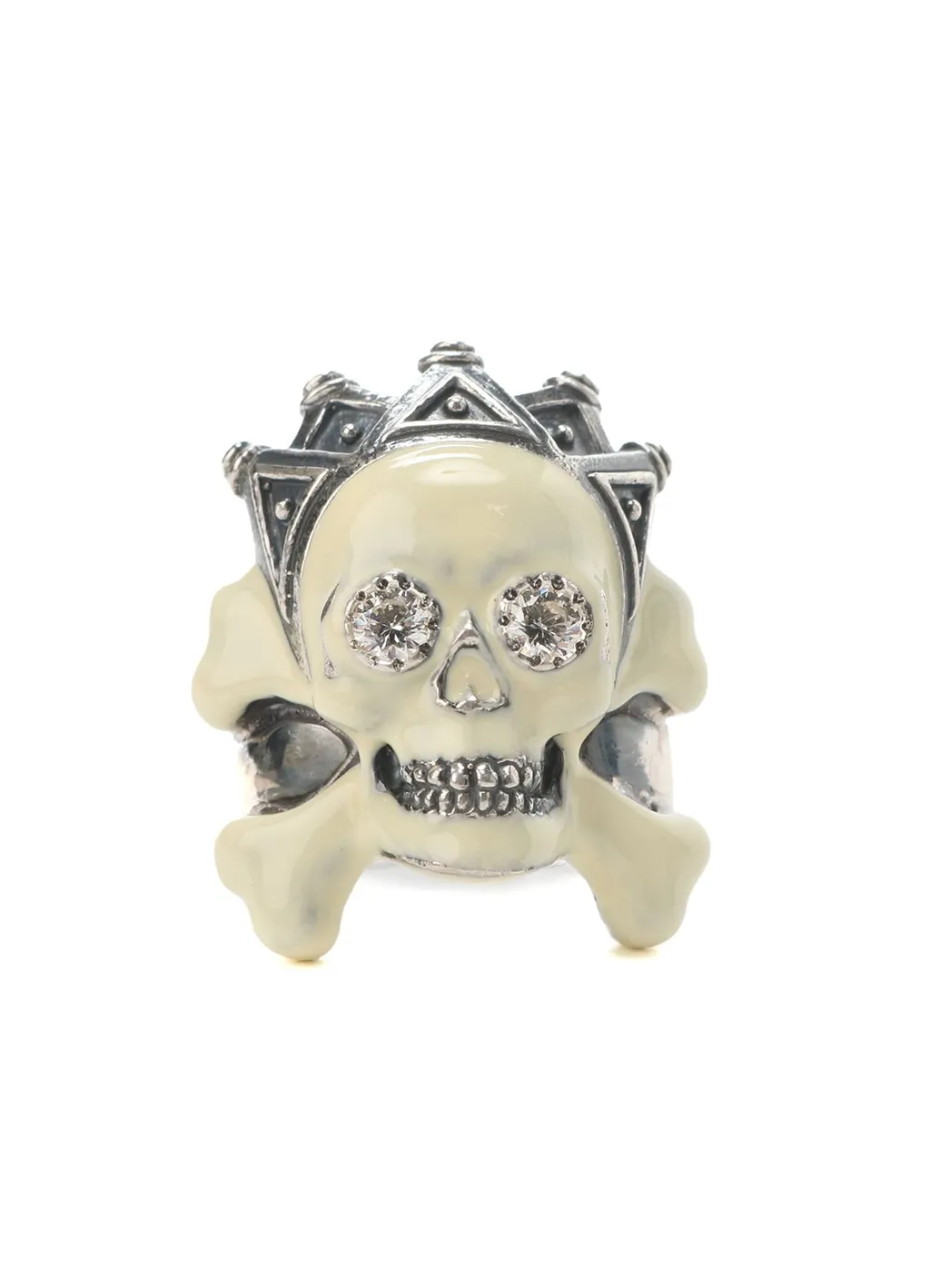 Silver950 Skull Crown Ring