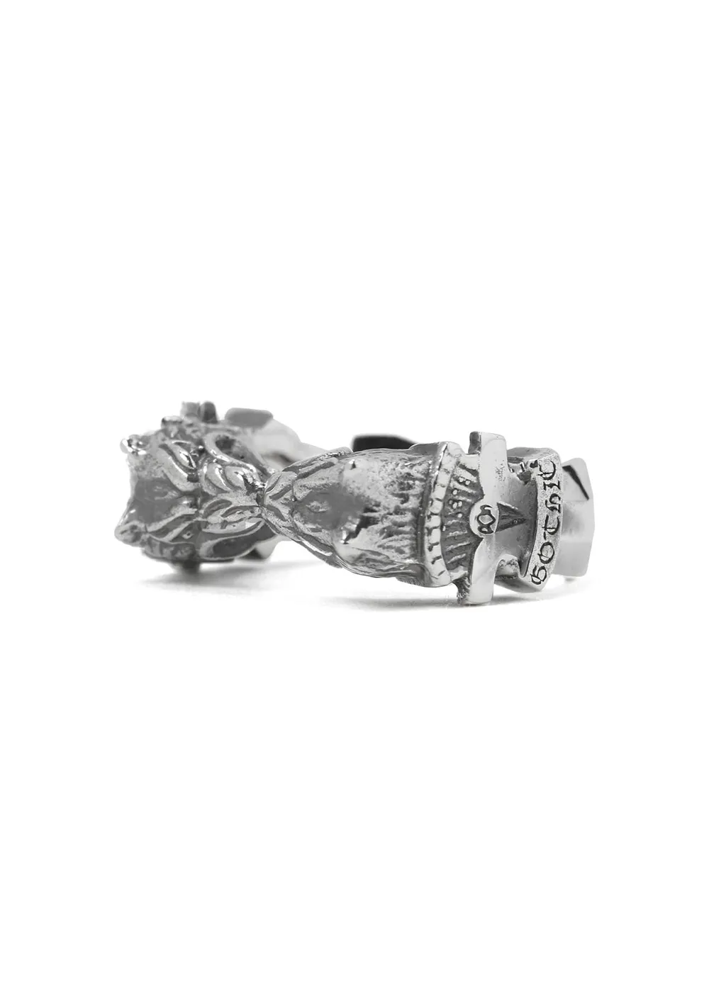 Twin Wolf Dagger Ring