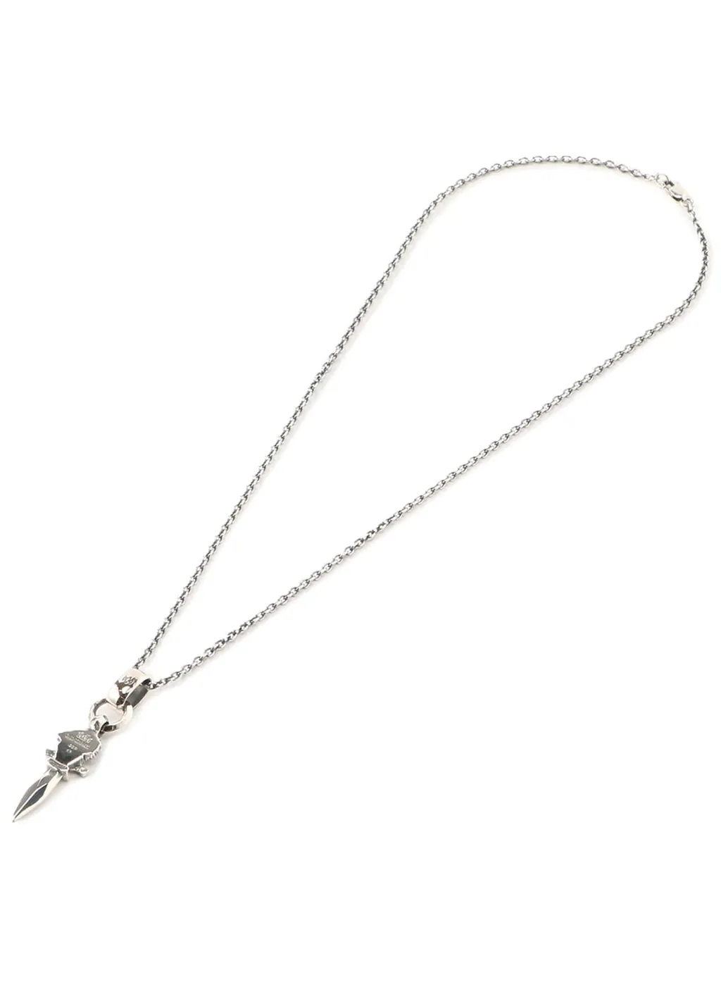 Silver 950 Wolf Daggar Pendant