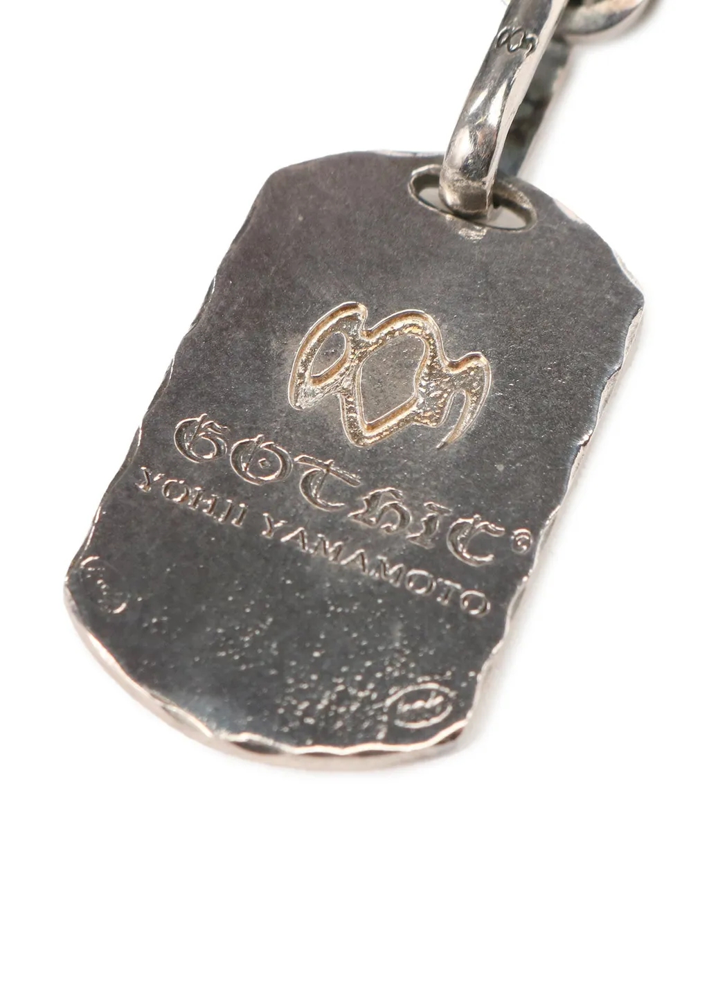 Silver 950 Dogtag Leather Bracelet