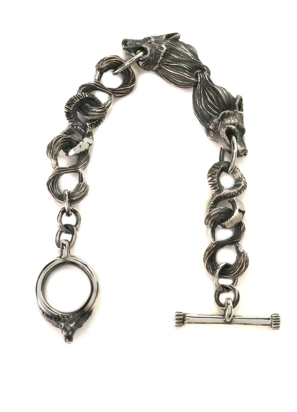 Silver 950 Wolf Bracelet