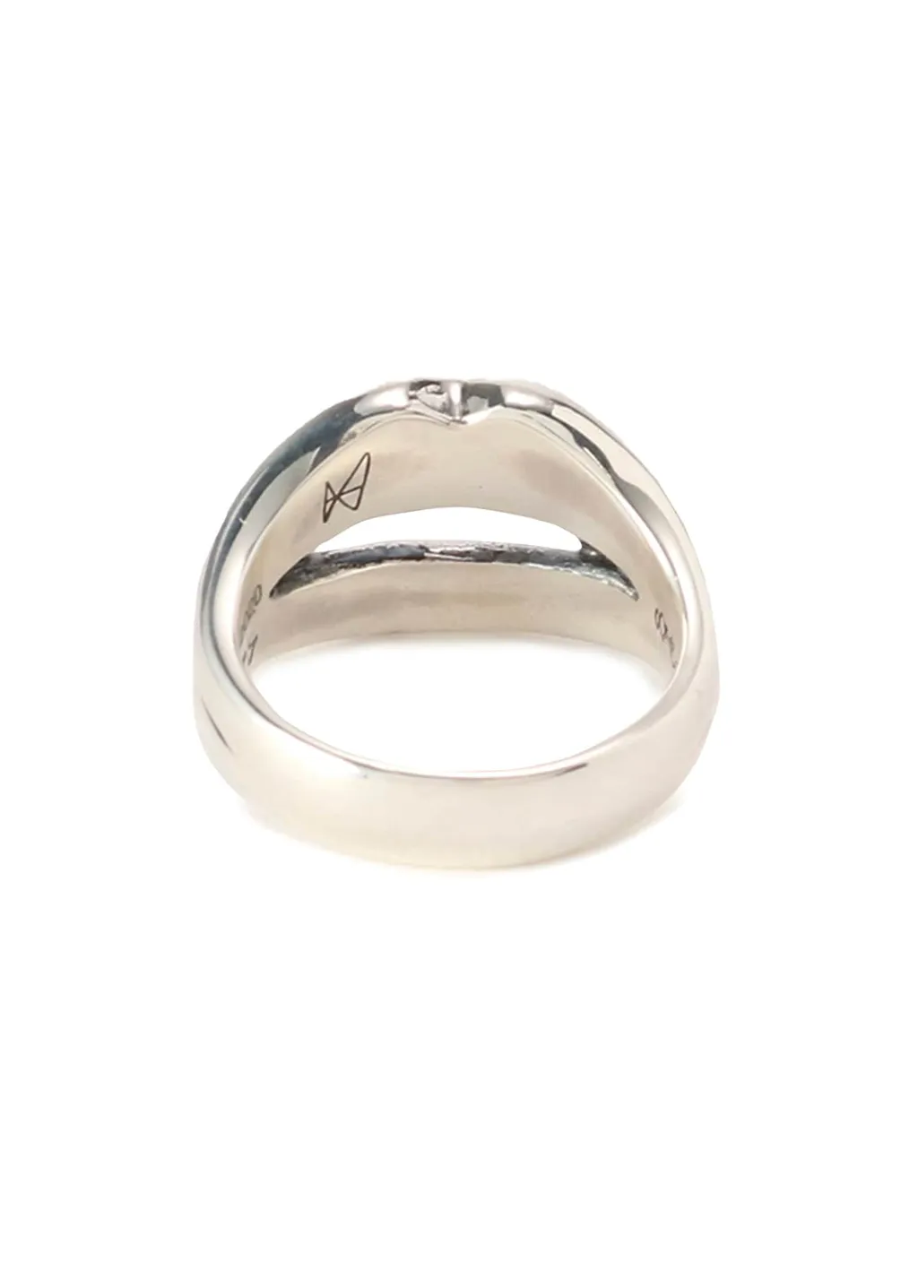 Silver 950 Vampire Fang Ring