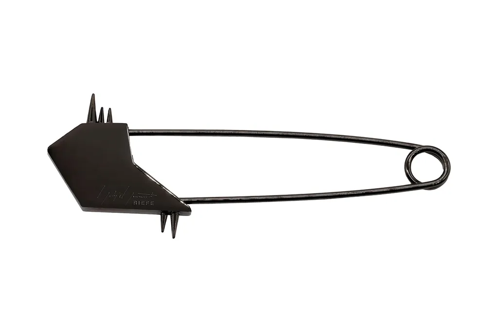 Brass Spiked Safety Pin