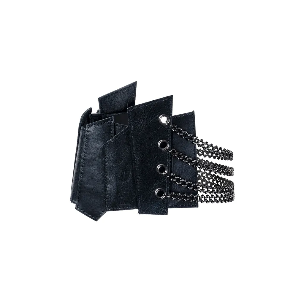 L/Brass/A Deconstucted Leather Choker
