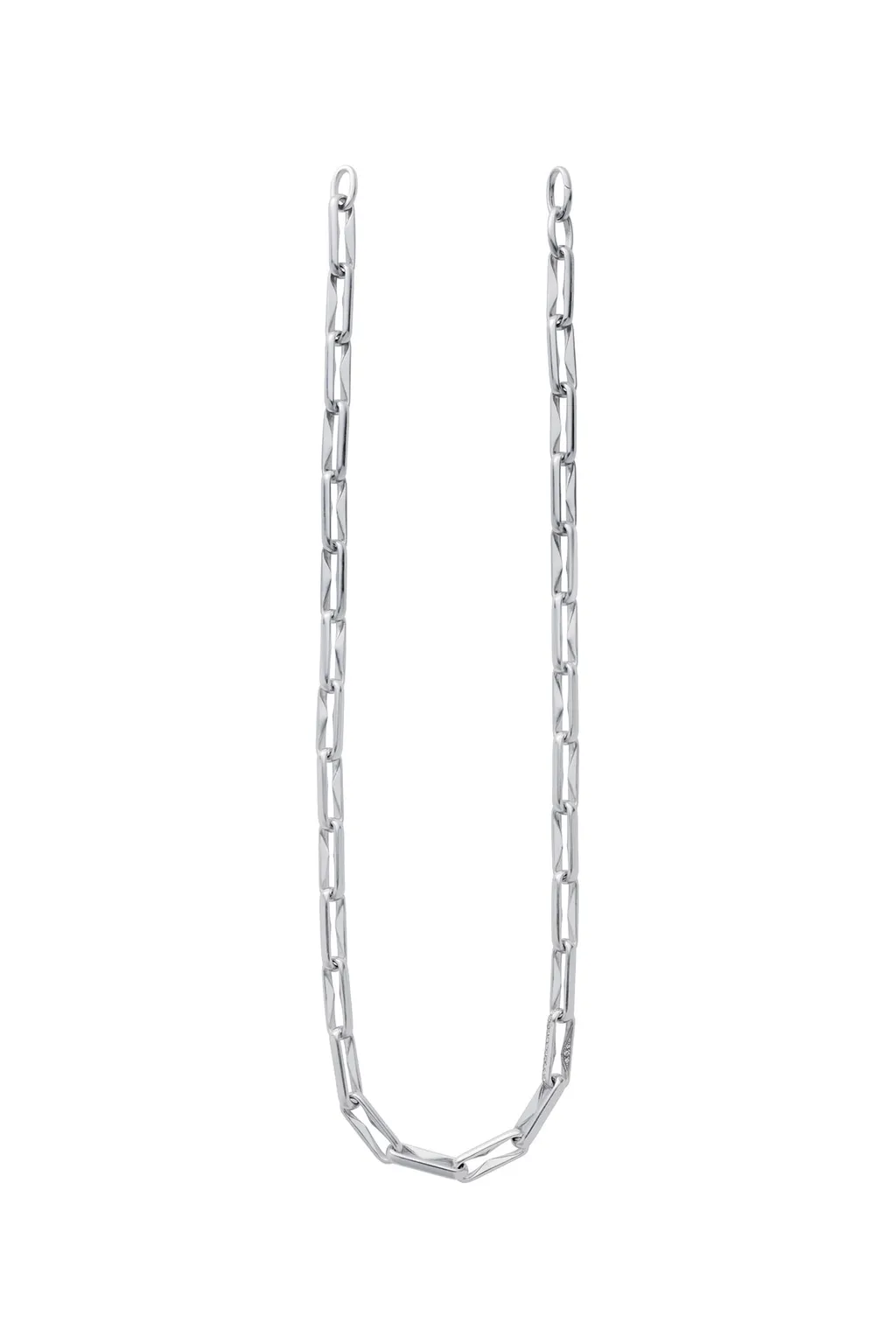 Sv/W.Dia Thorn Necklace Dia Sv
