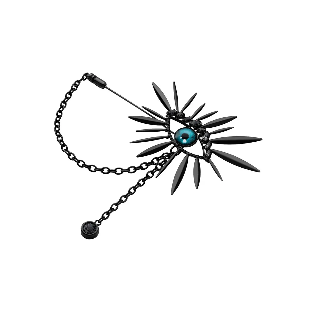 Brass/Swaro Marfa Girl Brooch