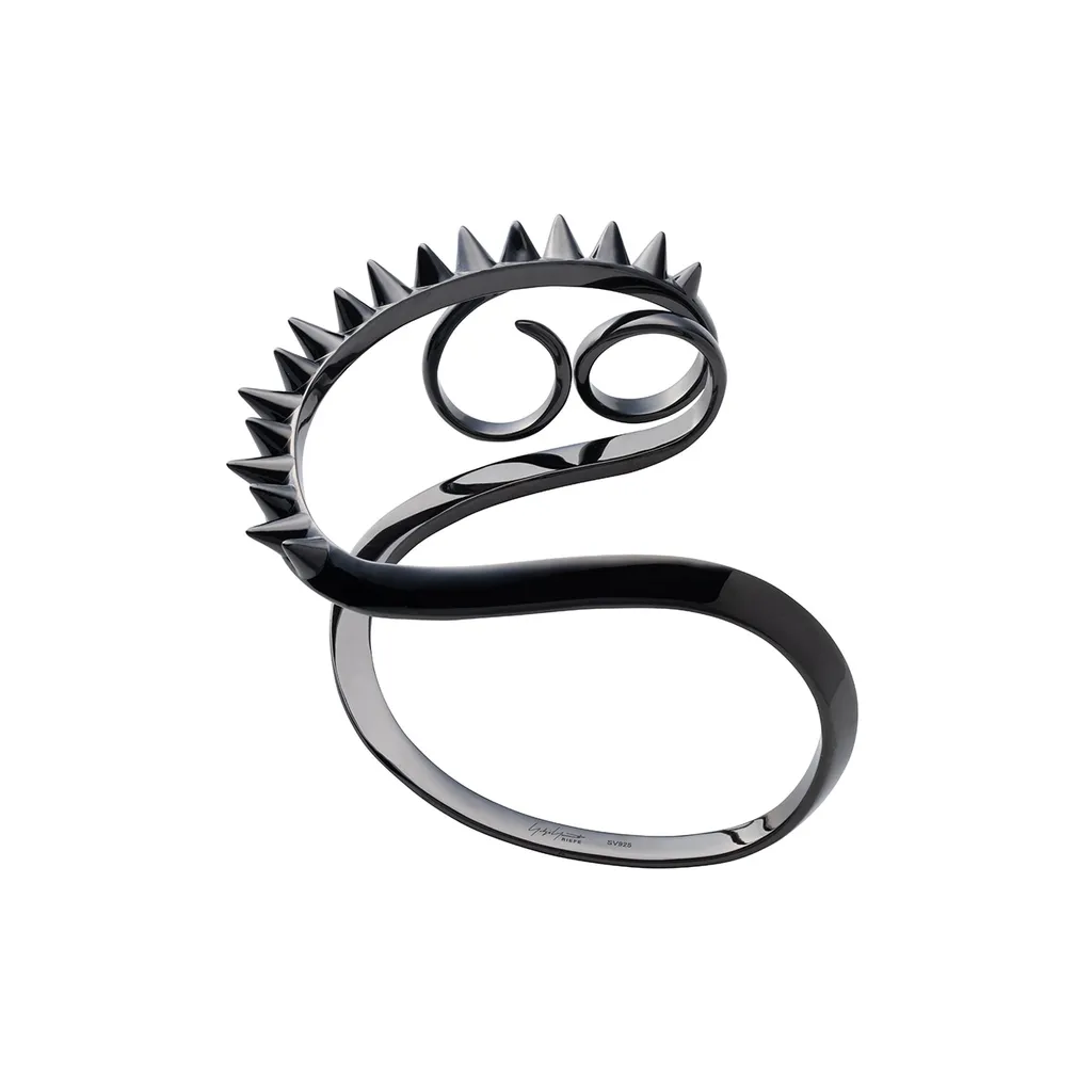Silver925Black Spike Bracelet