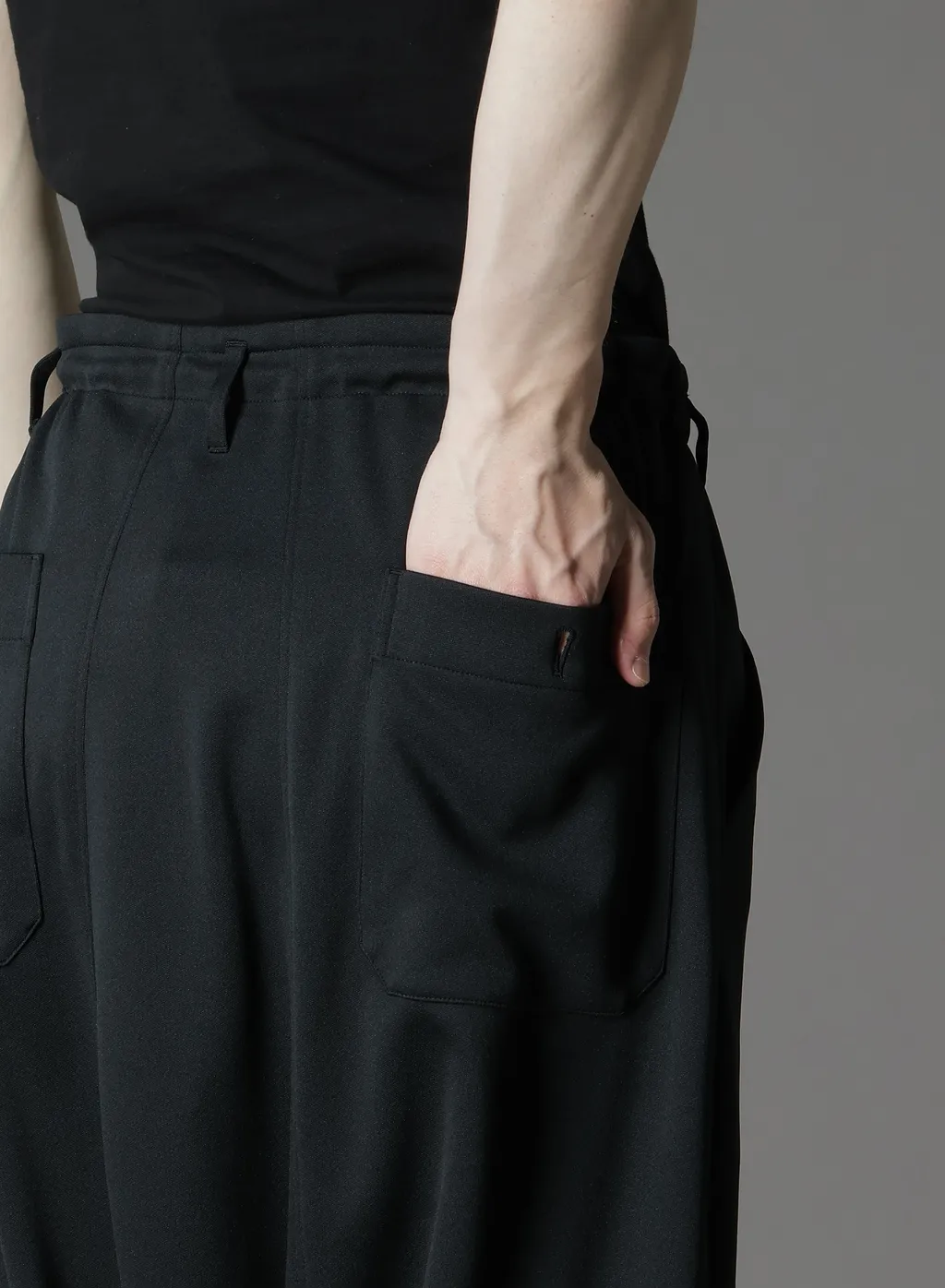 Polyester Smooth Sarouel Pants