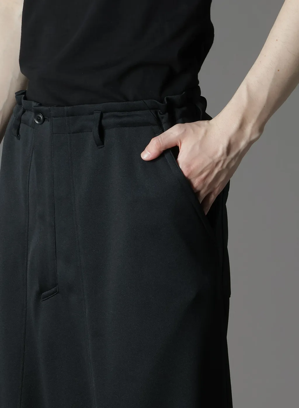 Polyester Smooth Sarouel Pants