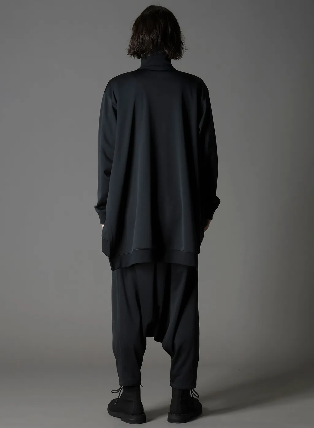 Polyester Smooth Side Slit Track Jacket