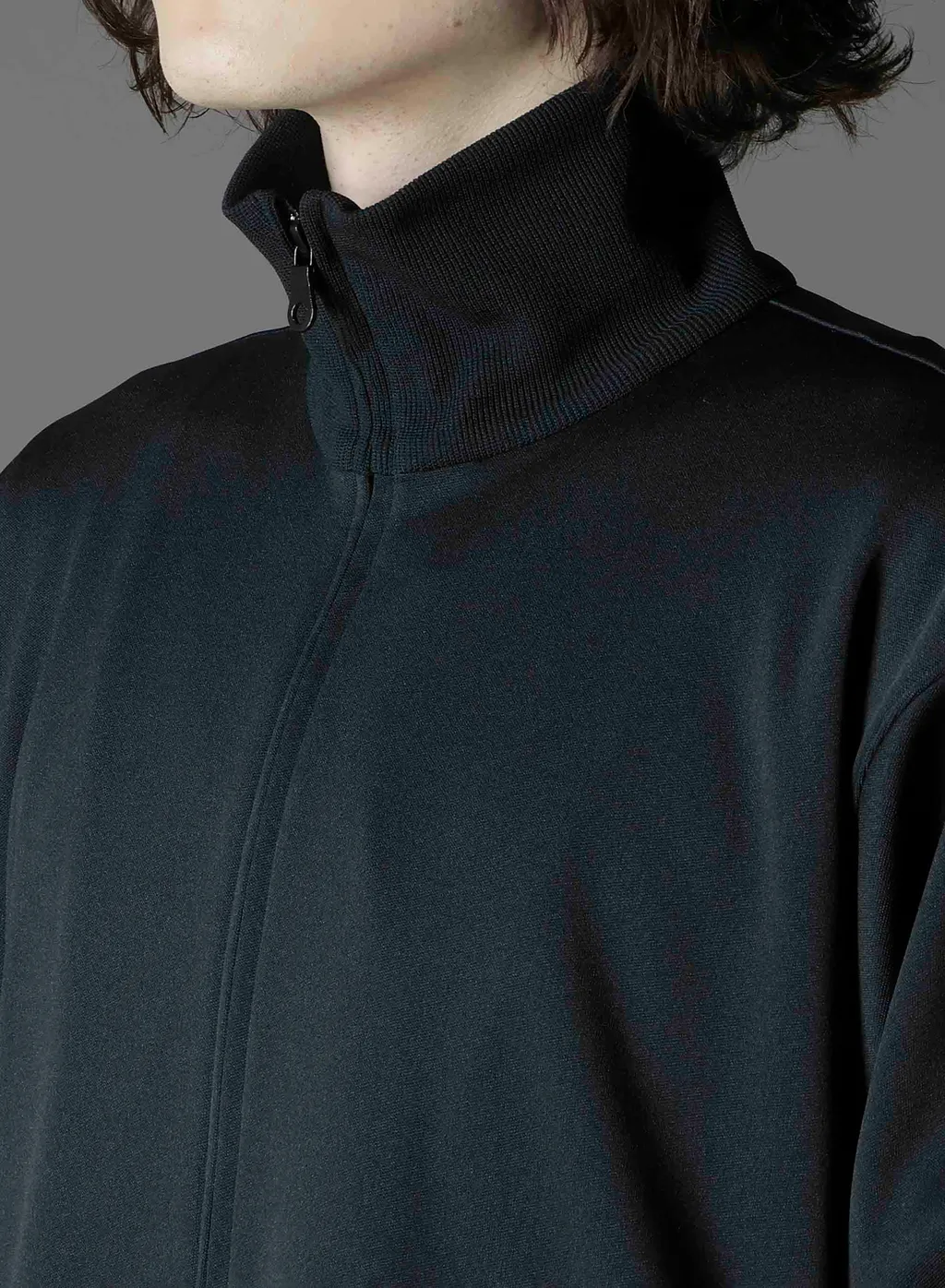 Polyester Smooth Side Slit Track Jacket
