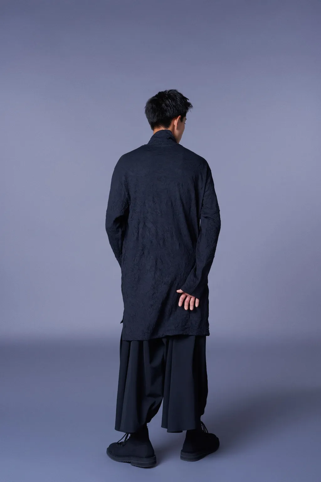 Catch Washer Right Button-Opening Big Turtleneck