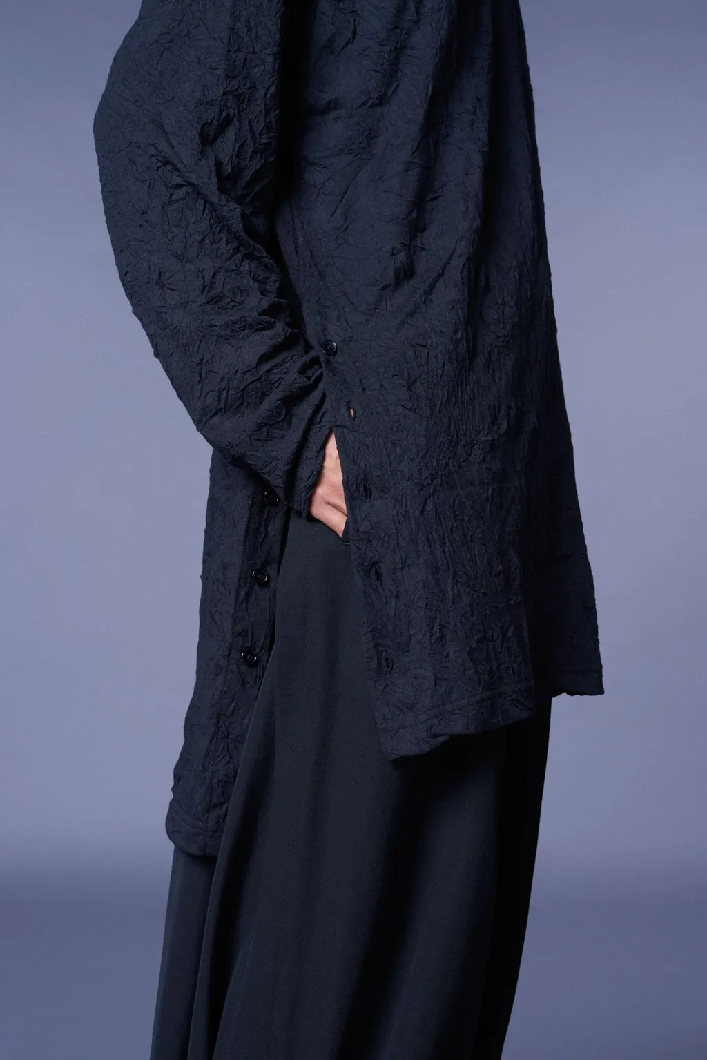 Catch Washer Right Button-Opening Big Turtleneck