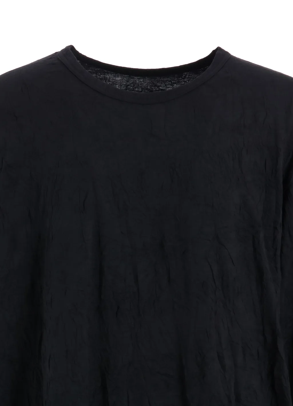Catch Washer Hem Round Jumbo T-Shirt Long Sleeves