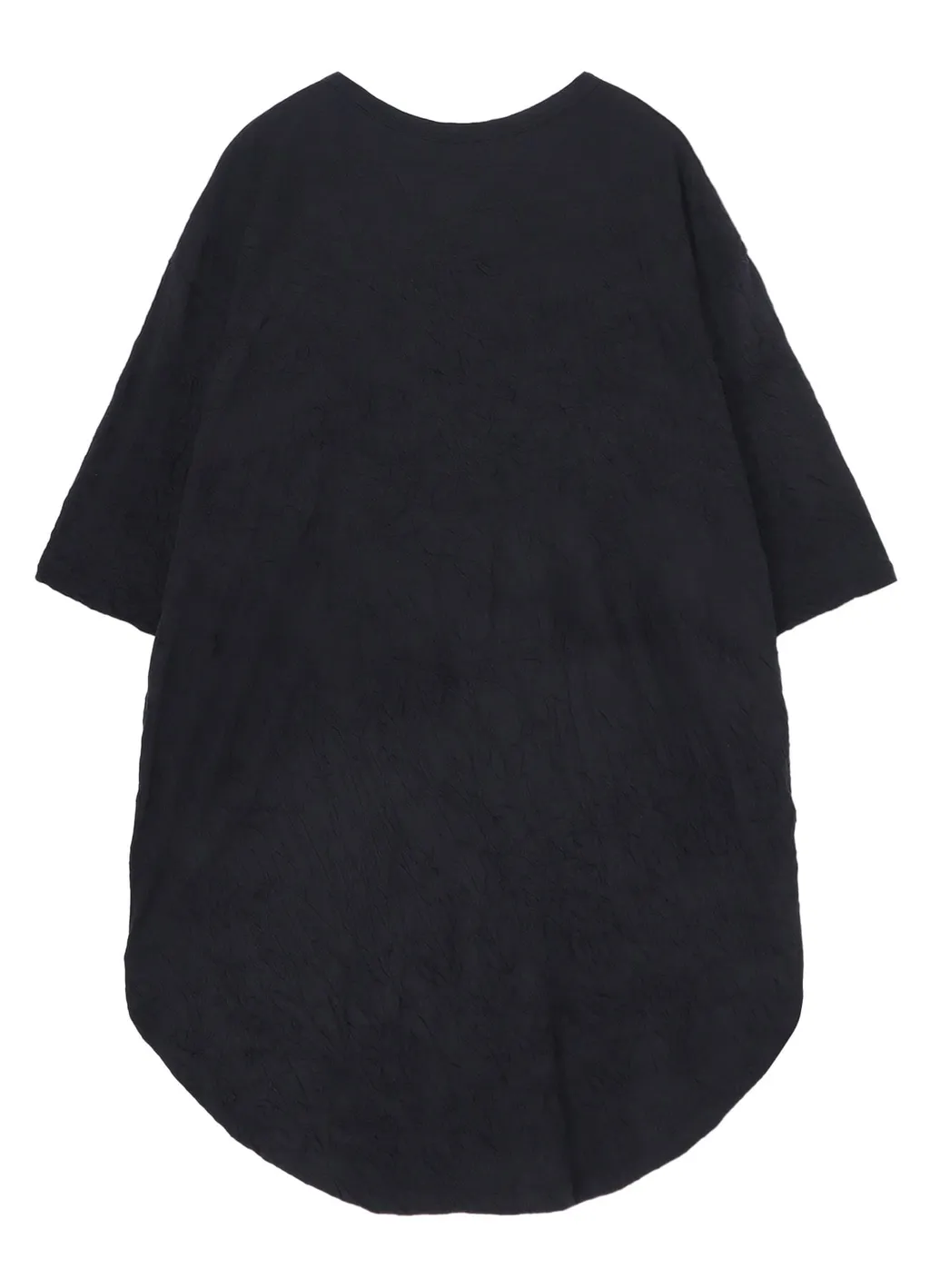 Catch Washer Hem Round Jumbo T-Shirt Short Sleeves