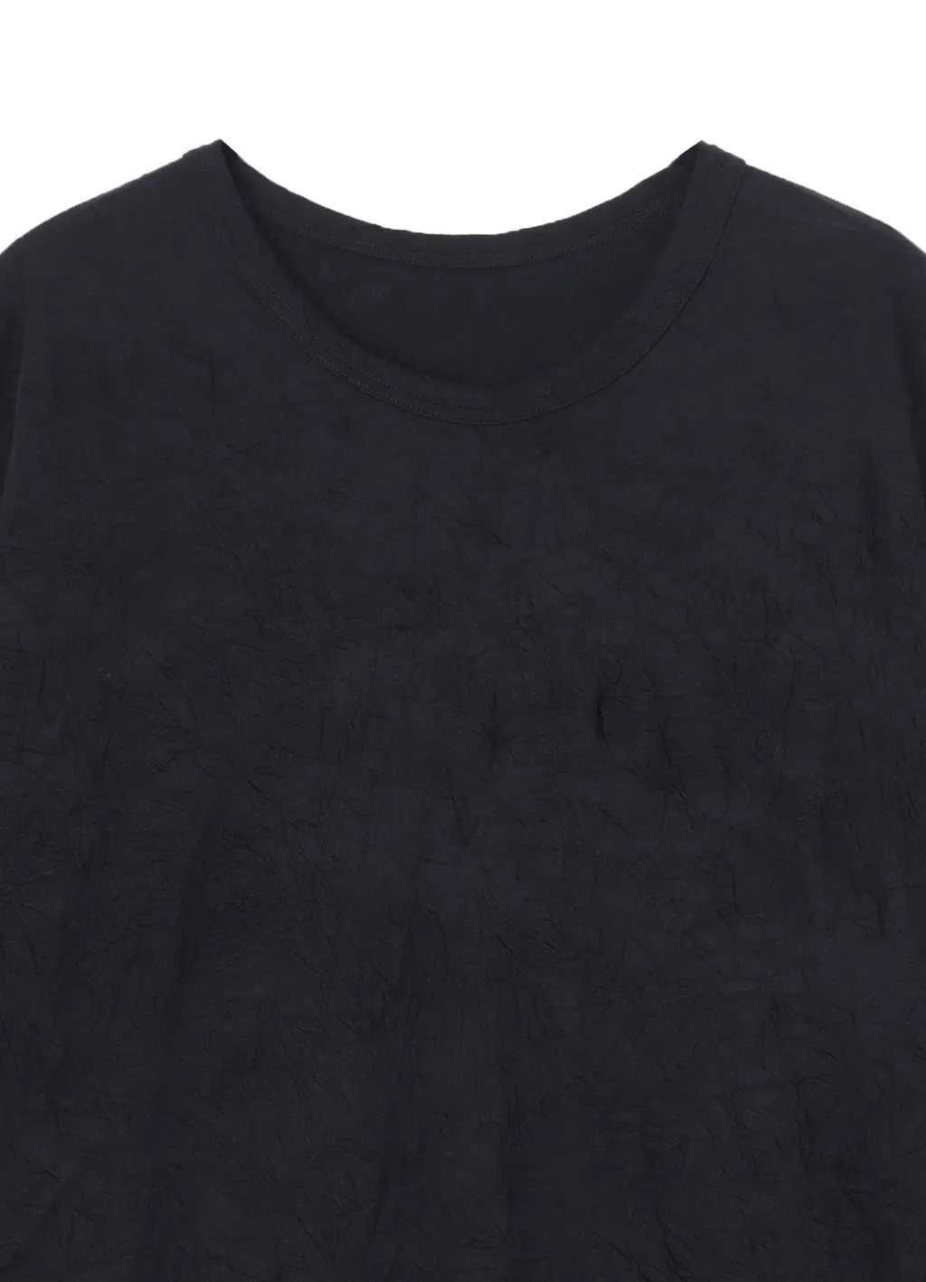 Catch Washer Hem Round Jumbo T-Shirt Short Sleeves