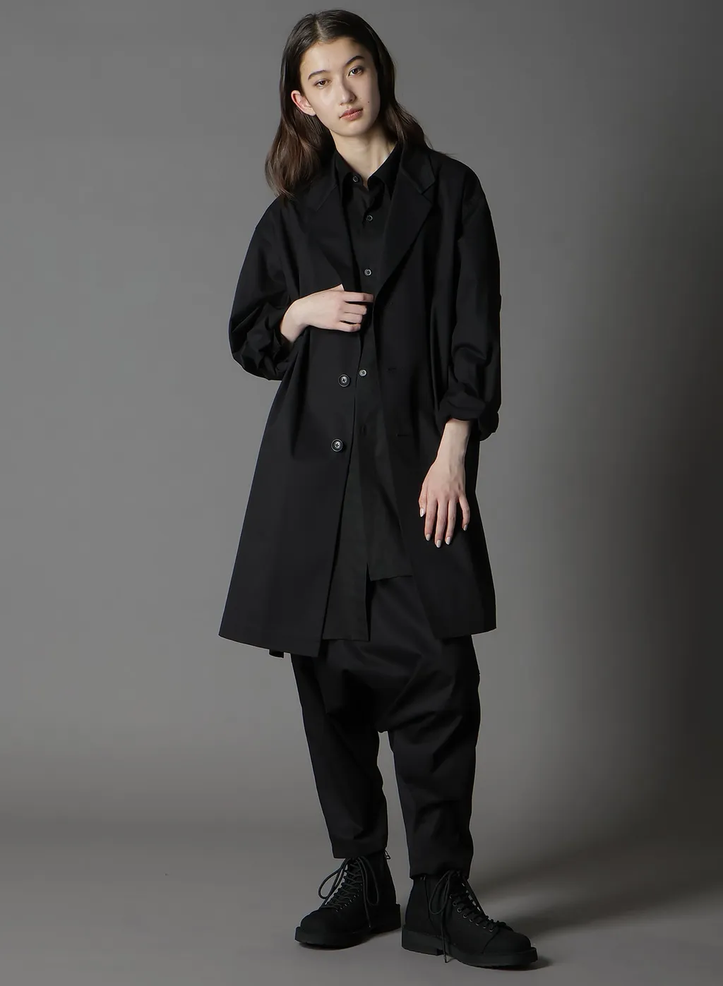 Cotton Gabardine Shirt Jacket