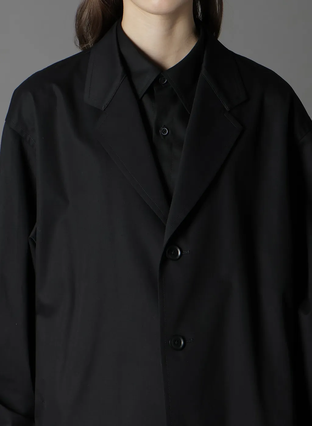 Cotton Gabardine Shirt Jacket