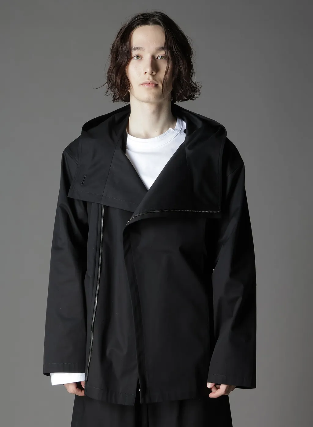 Cotton Gabardine Double Hoodie