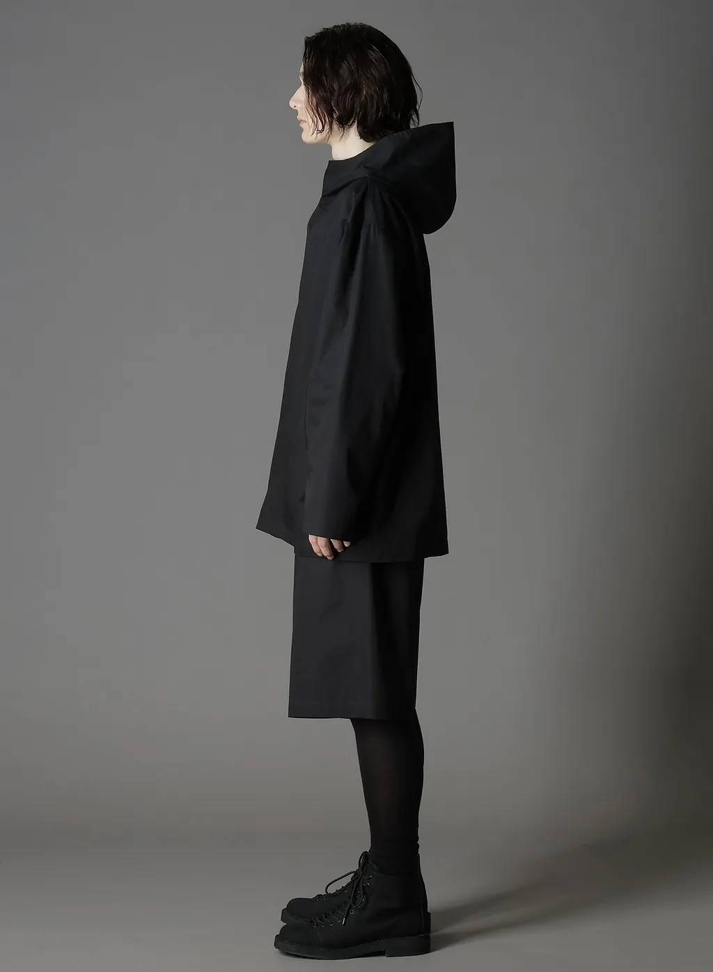 Cotton Gabardine Double Hoodie