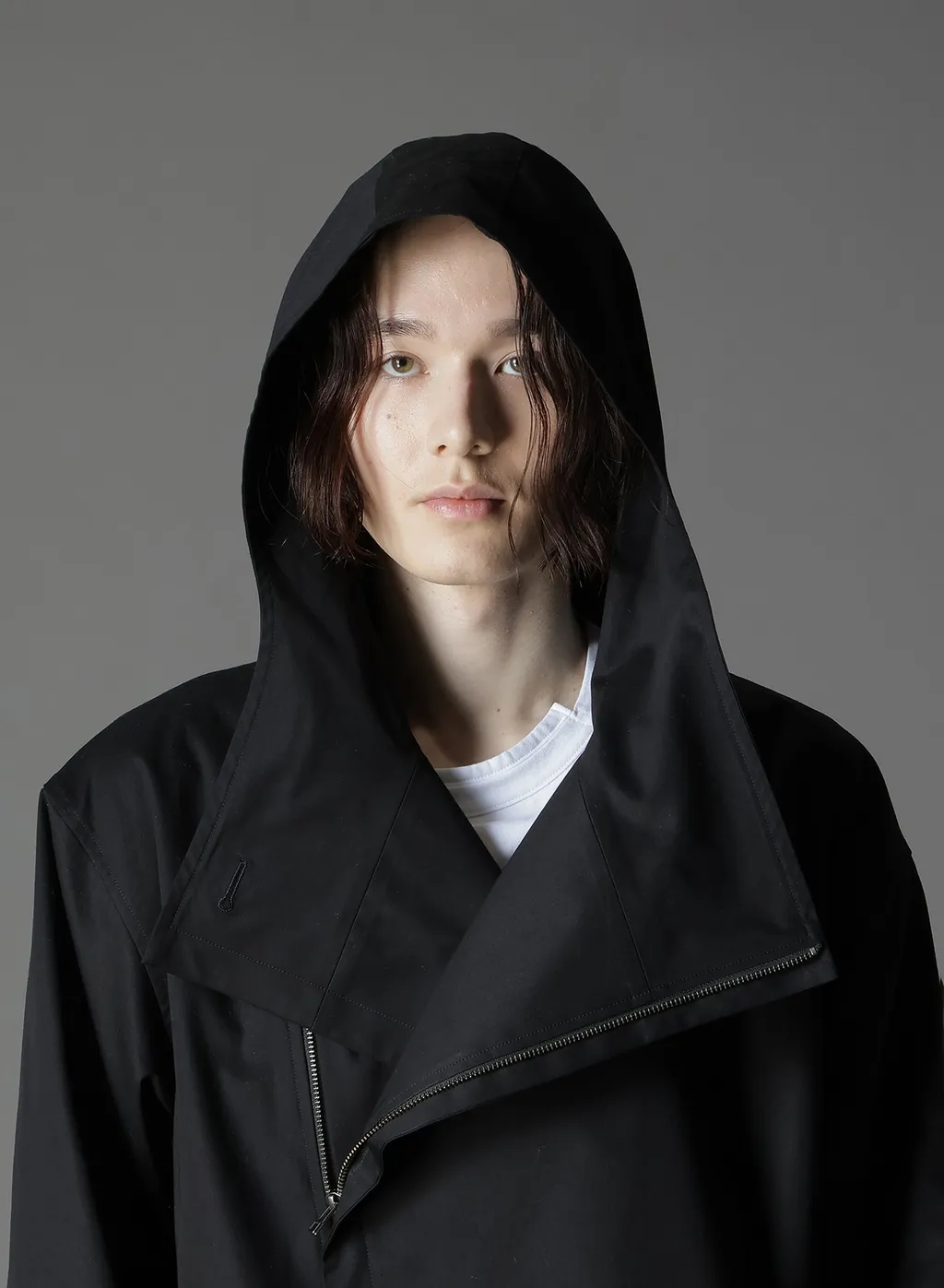 Cotton Gabardine Double Hoodie