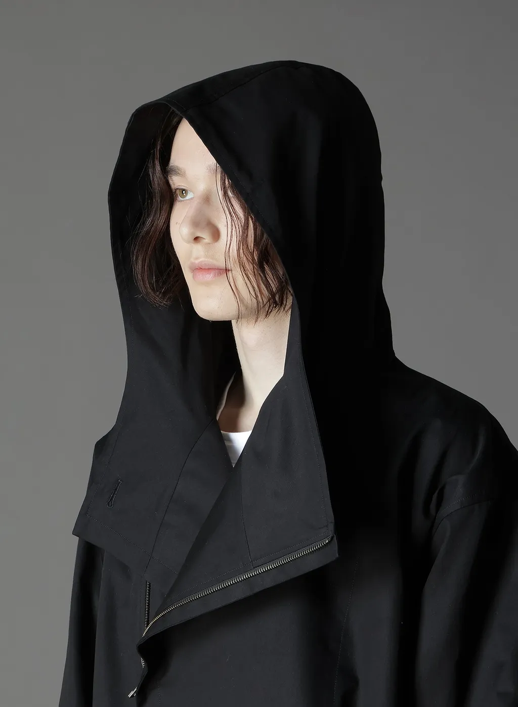 Cotton Gabardine Double Hoodie