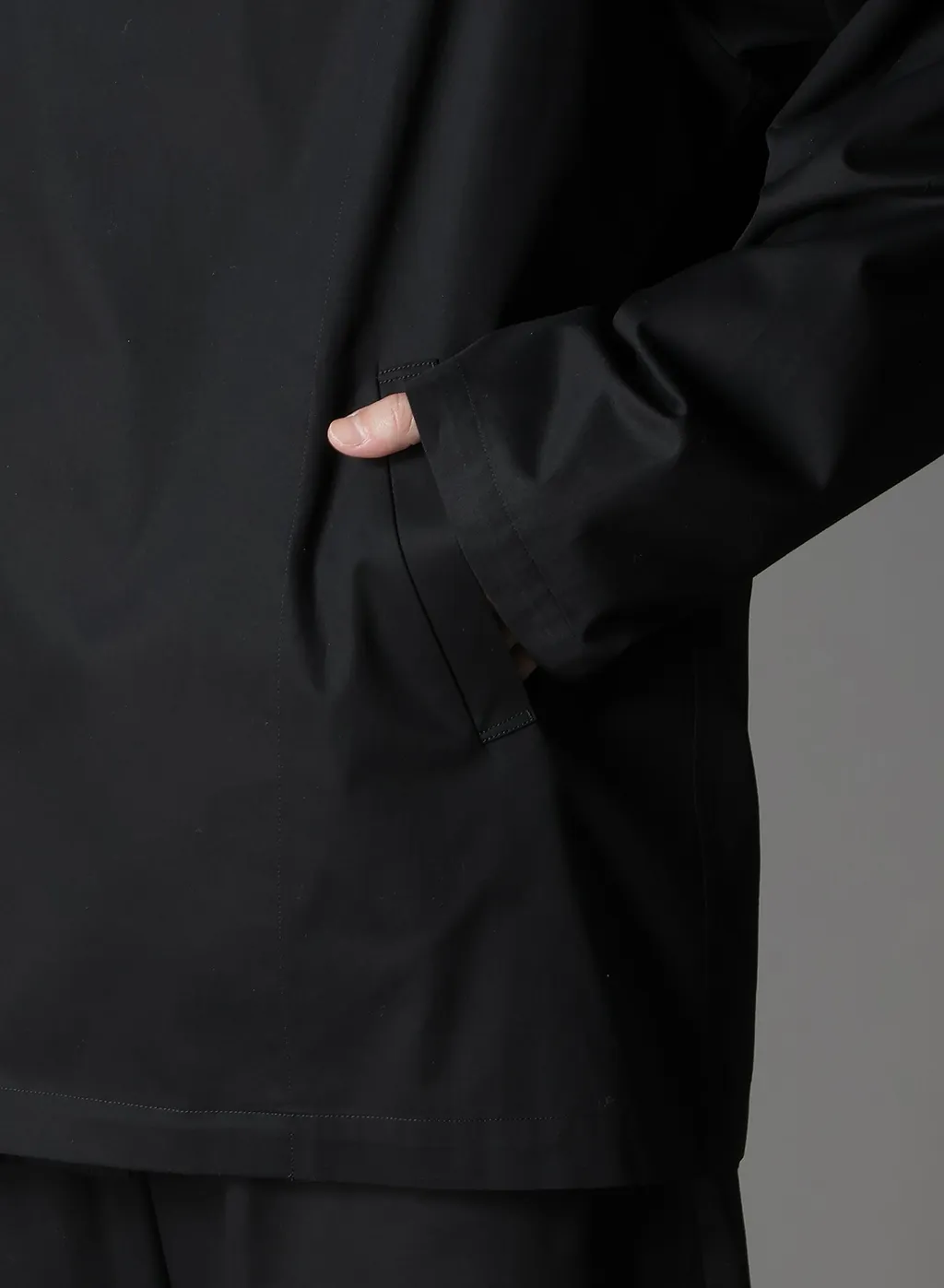 Cotton Gabardine Double Hoodie
