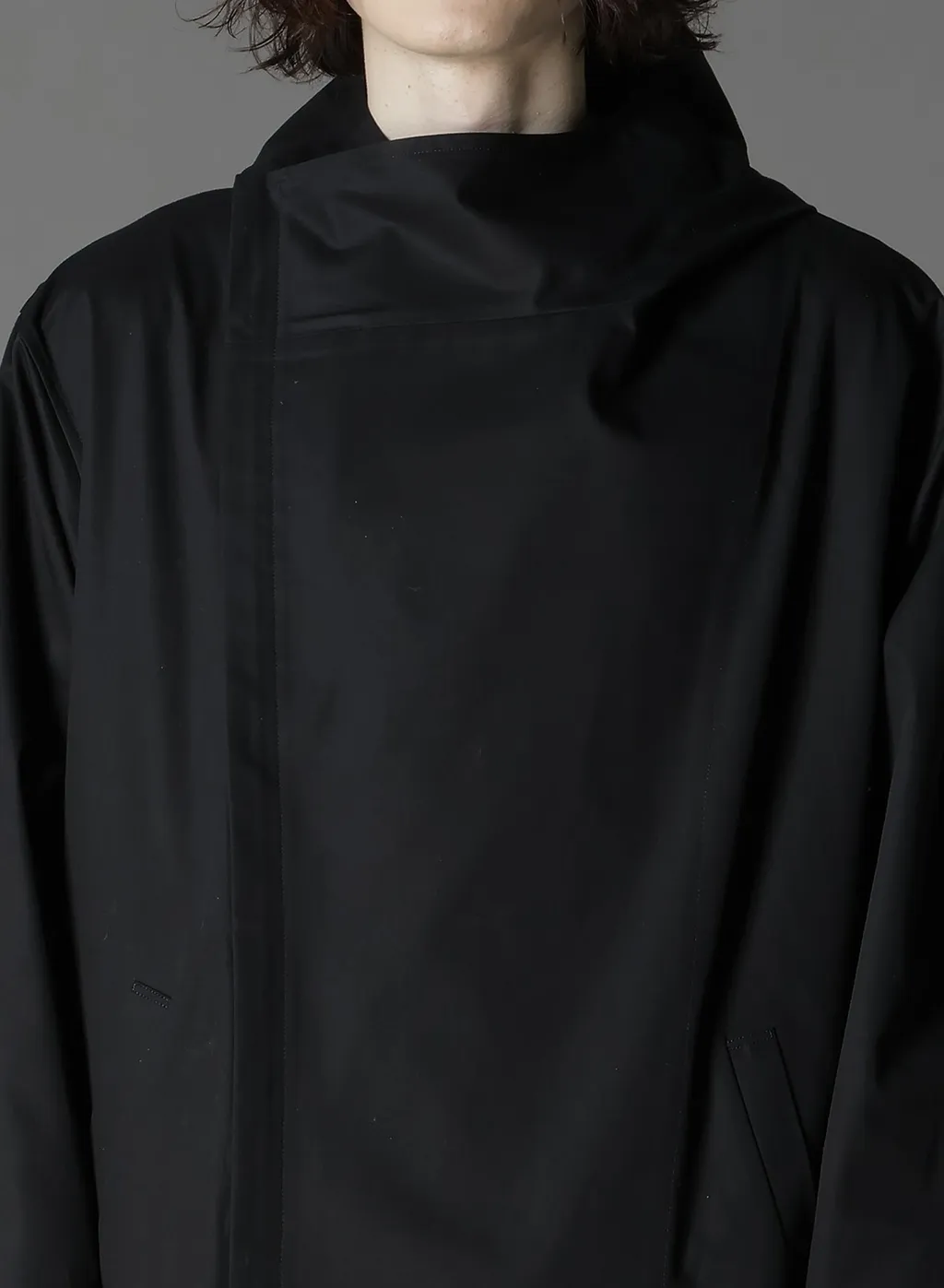 Cotton Gabardine Double Hoodie