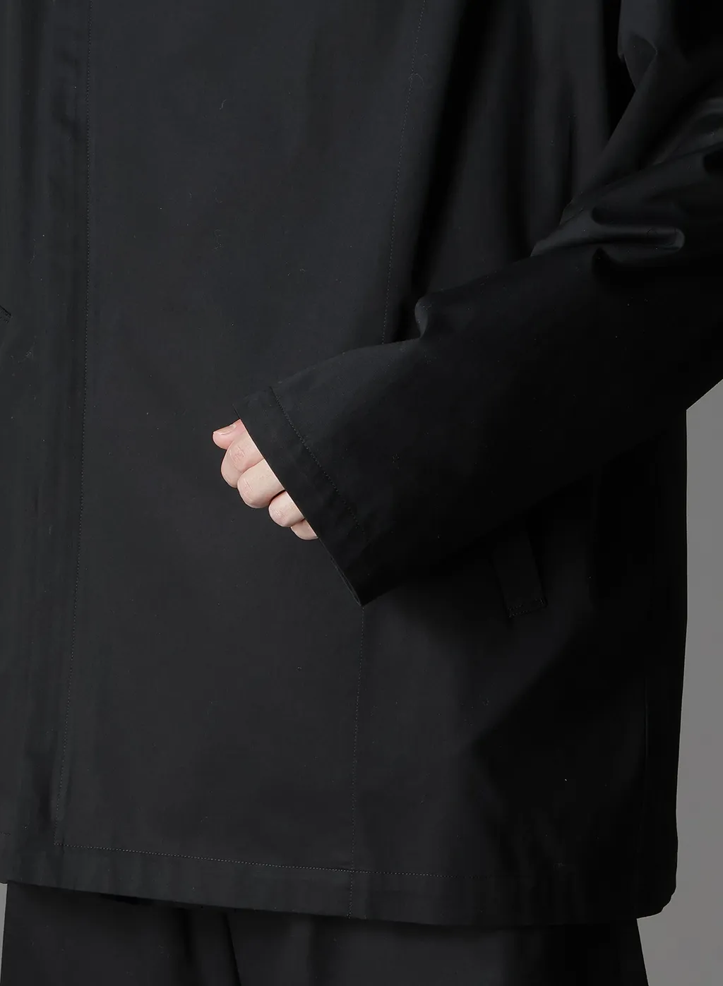 Cotton Gabardine Double Hoodie
