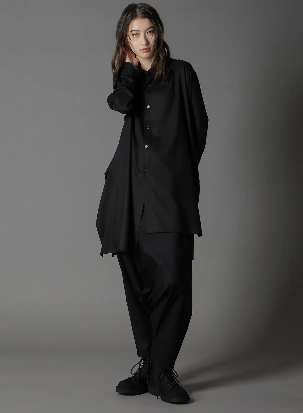 Cotton Gabardine Cargo Sarouel Pants