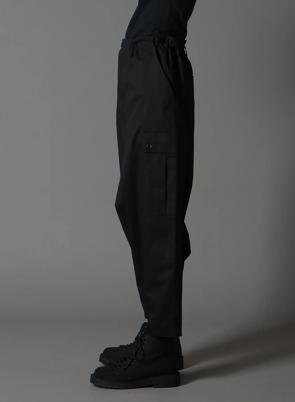Cotton Gabardine Cargo Sarouel Pants
