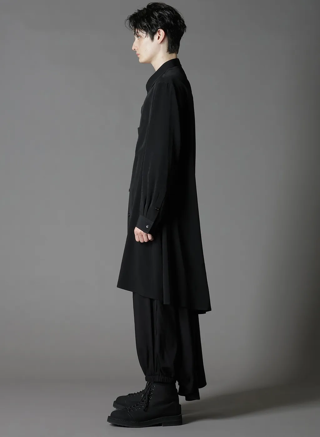Crepe De Chine Standard Asymmetrical Flares Shirt